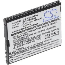 AccuCell Akku passend für Bea-fon SL495, Bea-fon SL595, Bea-fon SL595 Plus, 3,7V, 600mAh