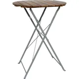 Mojawo Biergarten Klapptisch Ø 80 x 110 cm Braun