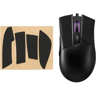 kwmobile Gaming Maus Grip Tape kompatibel mit ASUS ROG Gladius II Maus - Rutschfestes Griffband für PC Maus - Schwarz