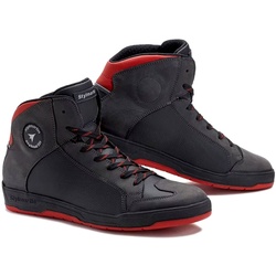Stylmartin Double WP, chaussures étanches unisexes - Noir/Rouge - 38 EU