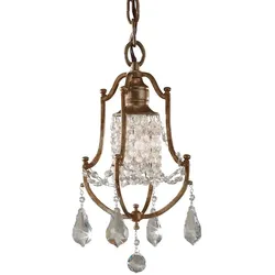 Valentina 1-flammige Mini-Pendelleuchte - Oxidierte Bronze