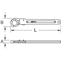 Ratschenringschlüssel, aufklappbar, 13mm