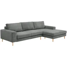 58 aufm Kessel SOFA mit Longchair rechts Kaylynn Cordstoff anthrazit | Gr.: onesize