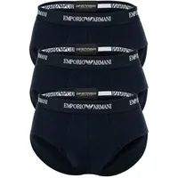 Emporio Armani Slip mit elastischem Logo-Bund im 3er-Pack, Dunkelblau,