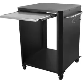 cozze Ausziehtisch 77 x 66,5 x 83 cm Schwarz