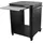 cozze Ausziehtisch 77 x 66,5 x 83 cm Schwarz