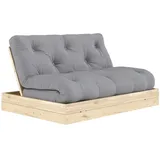 Karup - Flip Tagesbett, 140 x 200 cm, Kiefer natur / grau (746)