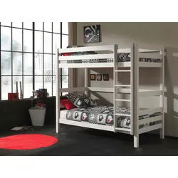 Etagenbett »Pino«, (Made in Europe), wahlweise mit Bettschublade, weiß + Weiß, , 98436028-0 Ohne Bettschublade