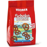 Huober Bio SchokoBrezeln, Brezeln mit Schokoladenüberzug, 100 g