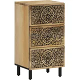 Beistellschrank 40x33x75 Cm Massivholz Mango