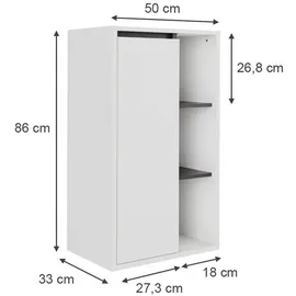 Vicco Midischrank Viola, 50 x 86 cm