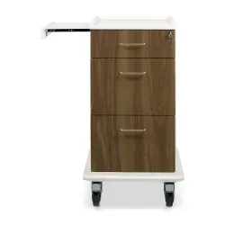 ETERNASOLID MULTICART Dokumentenwagen T16 mit Laptopauszug 92498-WA , Farbe: walnuss