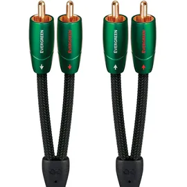 AudioQuest 5 m Evergreen RCA Audiokabel 2 x RCA Schwarz - Audiokabel (2 x RCA, 2 x RCA, Kupfer, 5 m, schwarz)