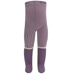 Ewers Strumpfhose Rippe/Glitzer dusty mauve, Babymode (6 - 24 Monate)