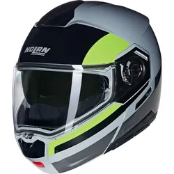 Nolan N90-3 Roboto 346, Klapphelm - Grau/Schwarz/Neon-Gelb - M
