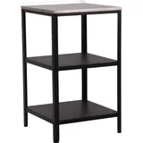 casa.pro Bolognano Standregal 92 x 50 x 50 cm Schwarz/Silber