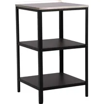 casa.pro Bolognano Standregal 92 x 50 x 50 cm Schwarz/Silber