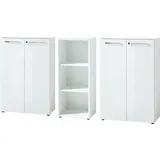 Germania Büromöbel-Set GERMANIA "GW-Monteria", weiß Holzwerkstoff, Arbeitsmöbel-Sets, Büromöbel-Set