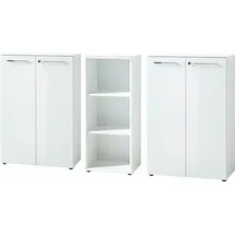 Germania Büromöbel-Set GERMANIA "GW-Monteria", weiß Holzwerkstoff, Arbeitsmöbel-Sets, Büromöbel-Set