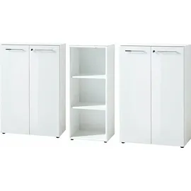 Germania Büromöbel-Set GERMANIA "GW-Monteria", weiß Holzwerkstoff, Arbeitsmöbel-Sets, Büromöbel-Set