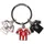 FC Bayern München Schlüsselanhänger 2025/26 rot/schwarz Unisex