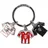 FC Bayern München Schlüsselanhänger 2025/26 rot/schwarz Unisex