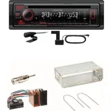 Kenwood KDC-BT450DAB Bluetooth DAB CD Einbauset für Renault Clio 1 2 Twingo