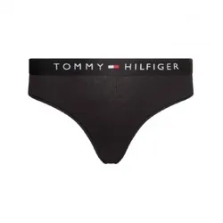 Tommy Hilfiger für Damen. UW0UW04145 Schwarzes Bikinihöschen (XL), Bio-Baumwolle, Nachhaltig