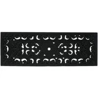 Relaxdays Stufenmatte 75 x 25 cm Schwarz