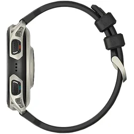 Amazfit Cheetah 2 Pro BT 46 mm Titaniumgehäuse Schwarz Silikonarmband Schwarz 20 mm