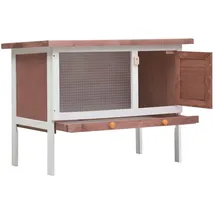 vidaXL Kleintierkäfig Kaninchenstall 45 x 45 x 65 cm braun