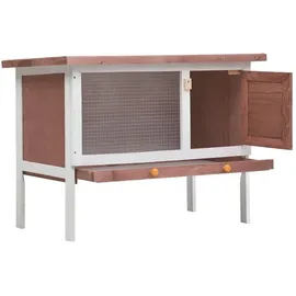 vidaXL Kleintierkäfig Kaninchenstall 45 x 45 x 65 cm braun