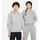 Nike Sportswear Club Fleece Hoodie Kinder 063 dk grey heather/white XS 122-128 cm