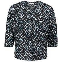 Betty&co Schlupfbluse mit Print Mint/Schwarz S