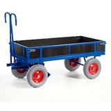 Rollcart Transportsysteme Rollcart 15-15162, Handpritschenwagen, mit Bordwänden, Luftreifen, 1560x760 mm