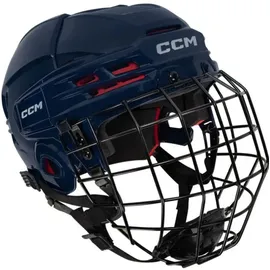 Ccm Tacks 70 Helm Combo Bambini, Farbe:Navy
