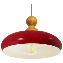 Bamyum Hängelampe Esttisch Modern Rot Lampe