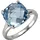 ZEEme Silber 925 rhodiniert mit Blautopas (beh.) 12mm
