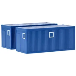Zubehör Baucontainer, enzianblau (2 Stück) Modell von herpa 1:87