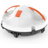 GAMPLAE (2026 Neu) Poolroboter, Kabelloser Poolsauger Akku mit 130 Min Laufzeit, Dual Motoren Poolreiniger, Selbsteinparkfunktion, Tragbar Poolroboter Akku für Flache Böden Pools bis zu 102 m2