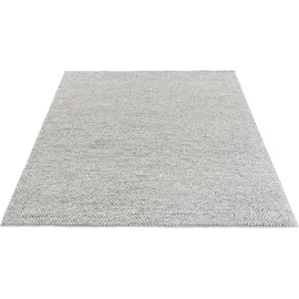 LeGer Home by Lena Gercke Wollteppich "Ainhoa, handgewebt, Wolle" Gr. 3, grau, B:120cm H:12mm L:180cm, Kunstfaser, Wolle, LEGER HOME BY LENA GERCKE, Teppiche, einfarbig, Wolle, Teppich, Wohnzimmer, Schlafzimmer, Esszimmer