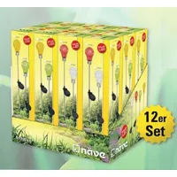 NÄVE Näve, Gartenbeleuchtung, Display Solar-Erdspiess Glühbirne (IP44)