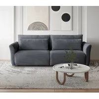 Beautysofa SCHLAFSOFA, Dunkelgrau, 3-Sitzer, 240x92x108 cm, Wohnzimmer, Sofas &