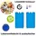 BigDean Kühlakku 12er Set 200ml blau