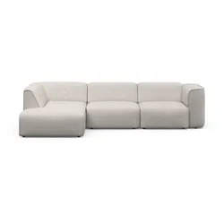 Ecksofa RAUM.ID "Merid jederzeit durch Module erweiterbar L-Form", beige (creme), B:295cm H:70cm T:162cm, 100% Polyester, Sofas, als Modul oder separat verwendbar, für individuelle Zusammenstellung, Topseller