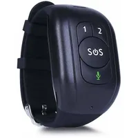 LEOTEC Senior Smart Band 4G BT 0mm Kunststoffgehäuse schwarz Silikonarmband schwarz M