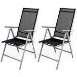 INDA-EXCLUSIV Hochlehner 54 x 64 x 106 cm silber/anthrazit 2 St.