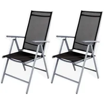 INDA-EXCLUSIV Hochlehner 54 x 64 x 106 cm silber/anthrazit 2 St.