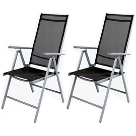 INDA-EXCLUSIV Hochlehner 54 x 64 x 106 cm silber/anthrazit 2 St.