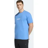 adidas Essentials Linear Single Jersey ray blau L